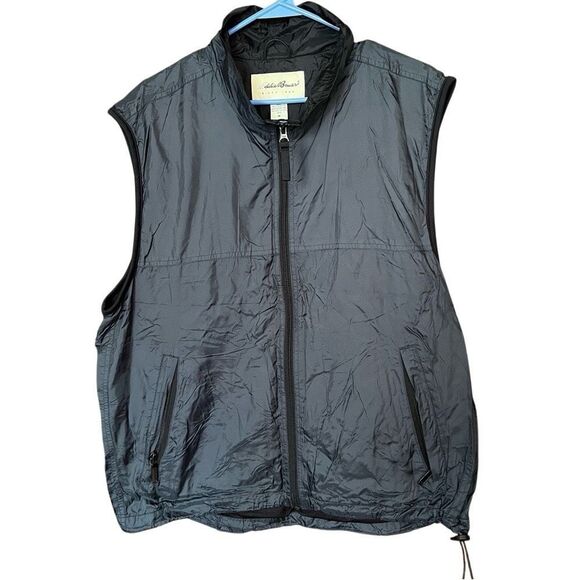 Vintage Y2K 2000s Eddie Bauer Hiking Tech Lightweight Windbreaker Vest - Picture 3 of 12